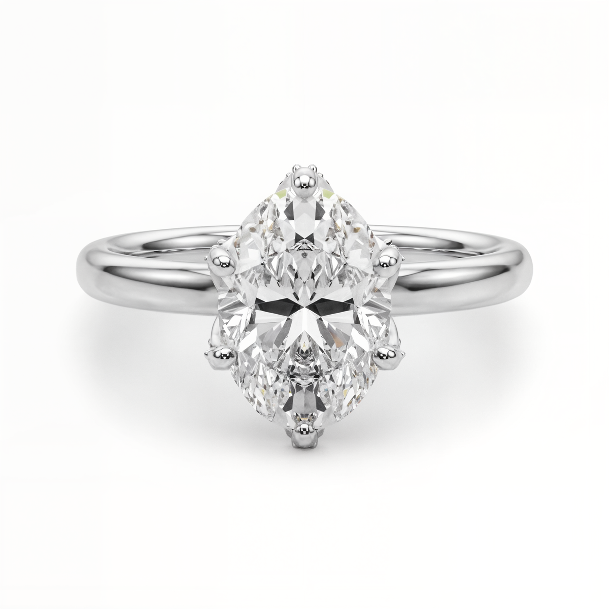 white gold, platinum | shape: oval