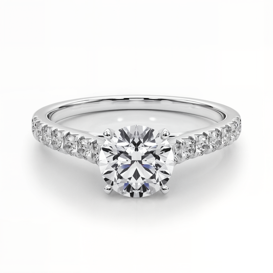 white gold, platinum | shape: round