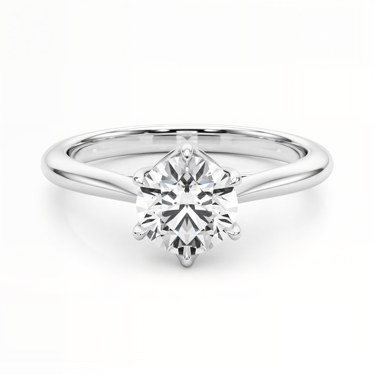 white gold, platinum | shape: round