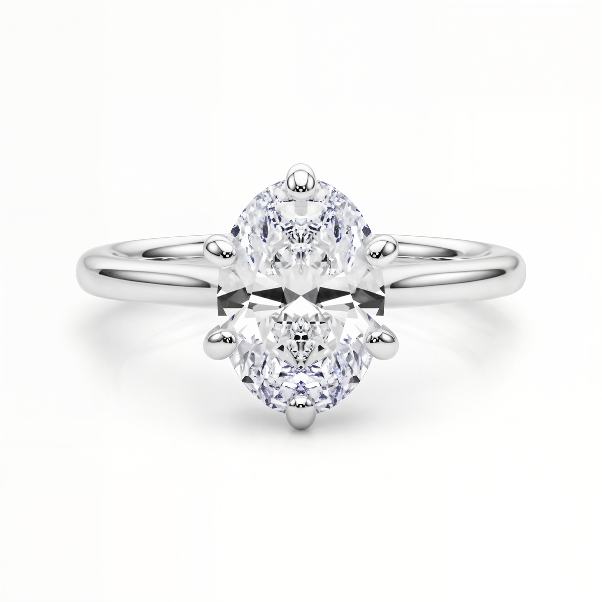 white gold, platinum | shape: oval