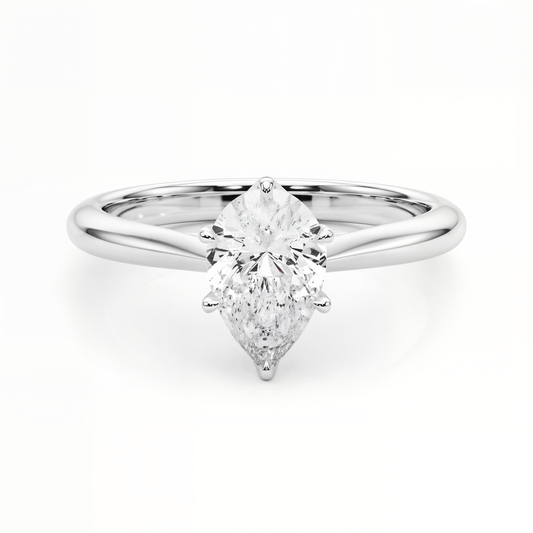 white gold, platinum | shape: pear