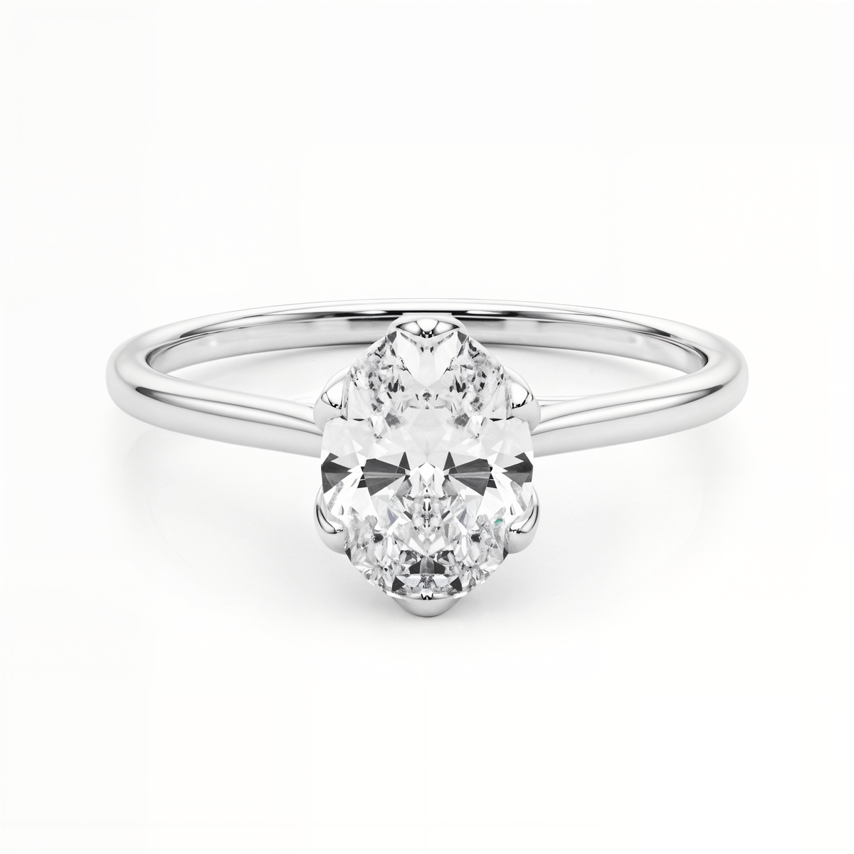 white gold, platinum | shape: oval