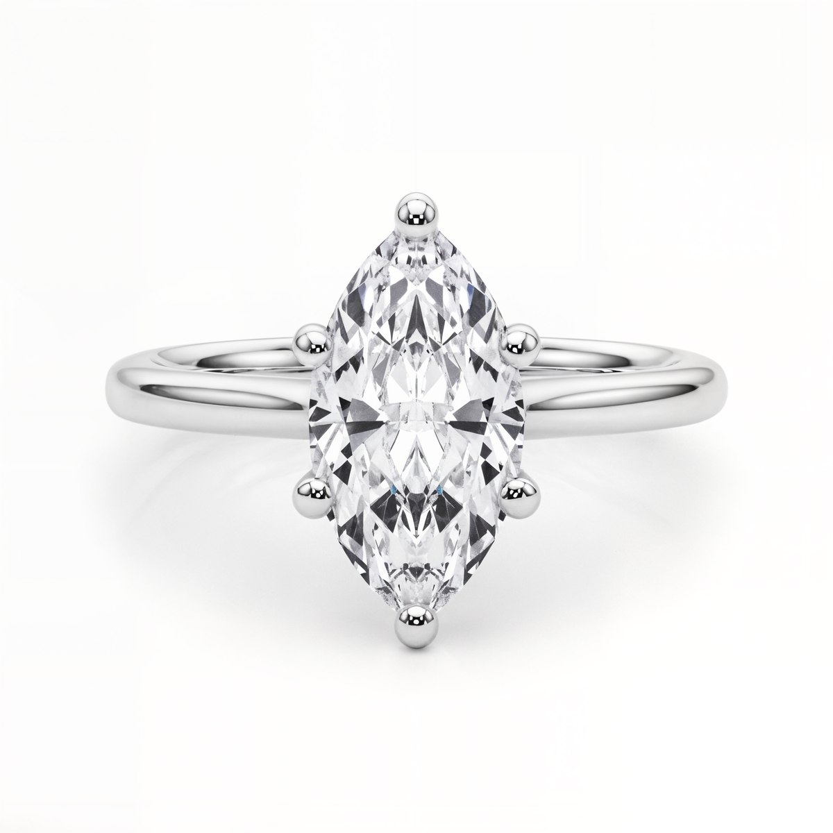 white gold, platinum | shape: marquise