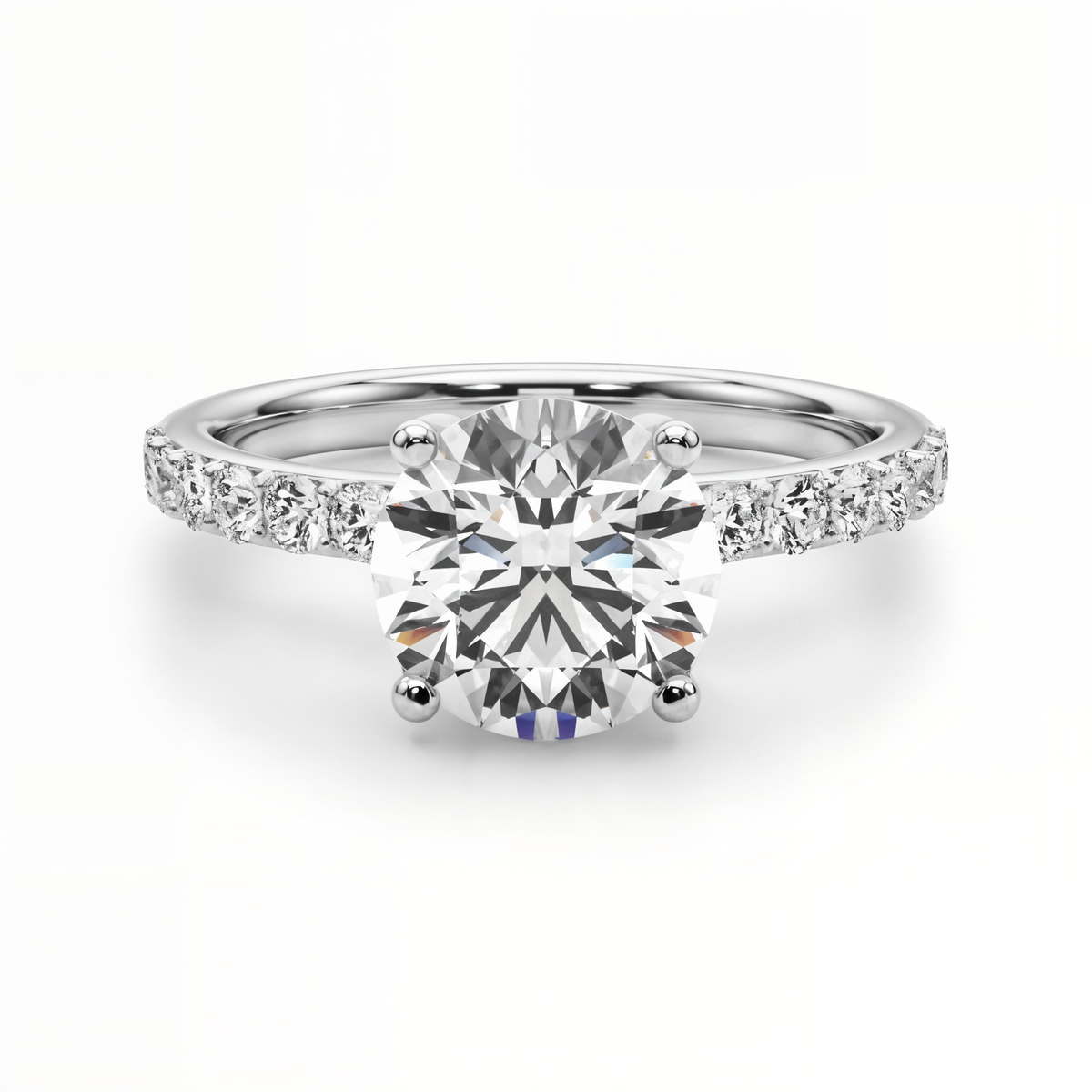 white gold, platinum | shape: round