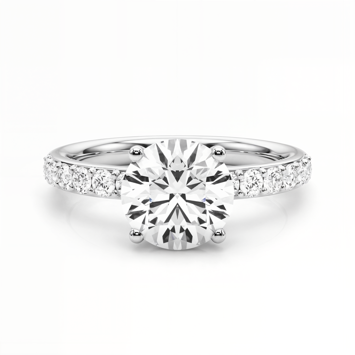 white gold, platinum | shape: round