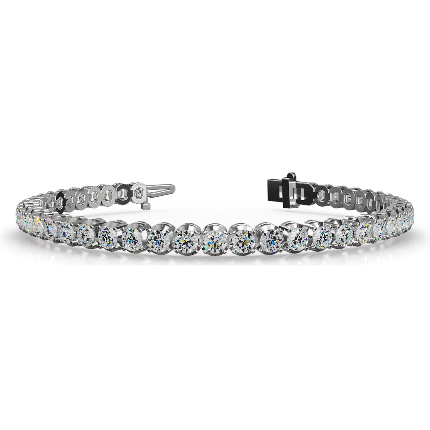 Classic Four-Prong Lab Grown Diamond Tennis Bracelet