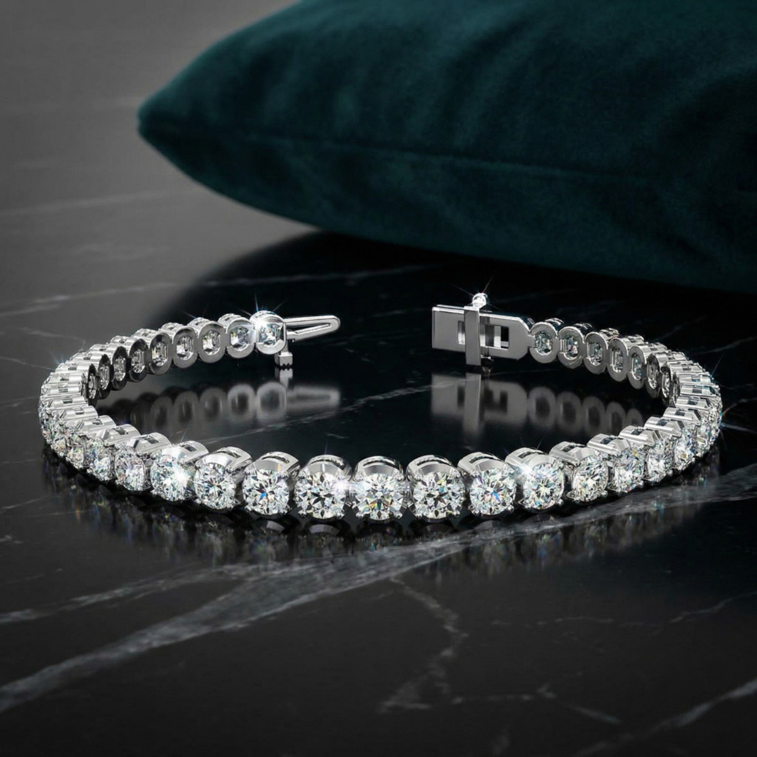 Classic Four-Prong Lab Grown Diamond Tennis Bracelet