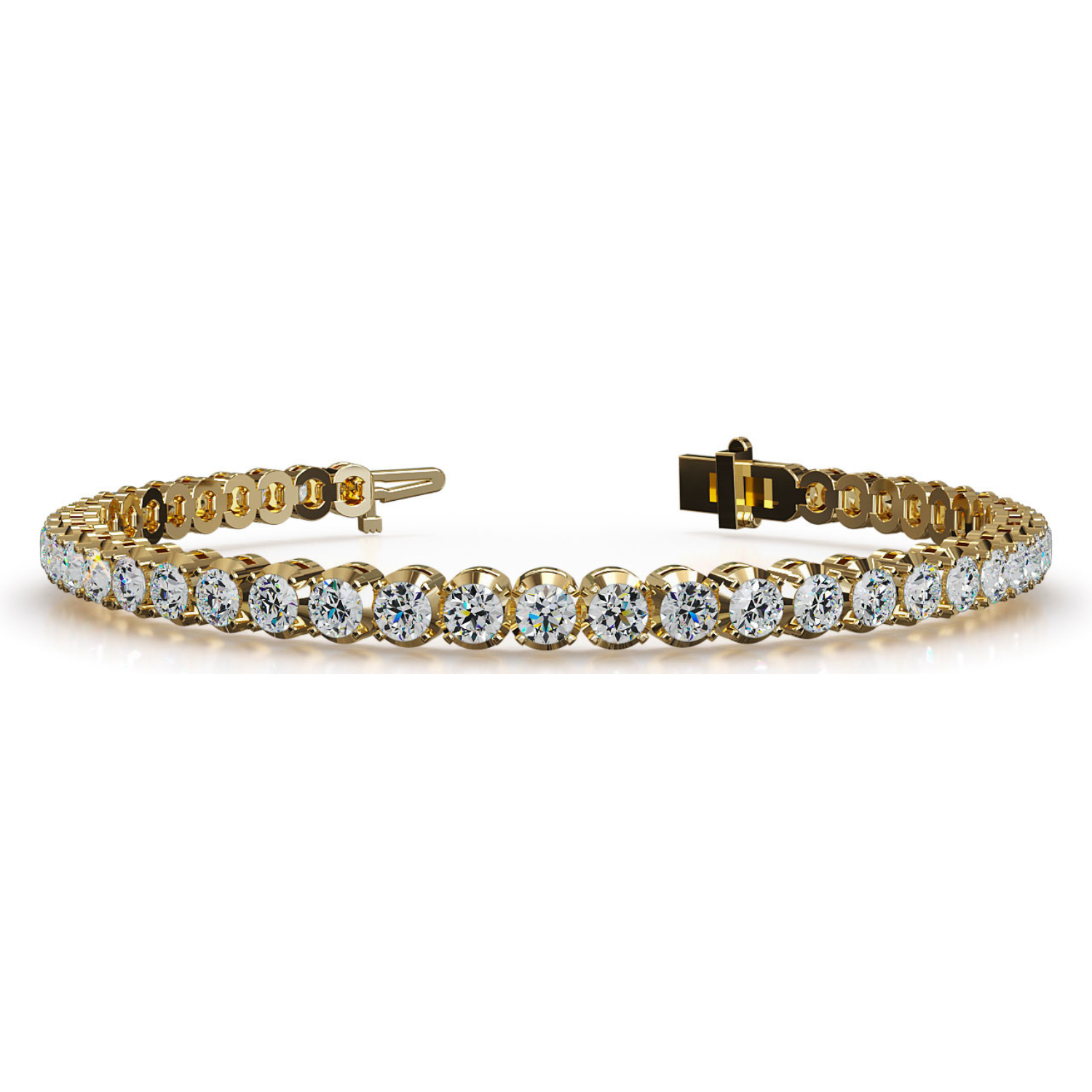 Classic Four-Prong Lab Grown Diamond Tennis Bracelet