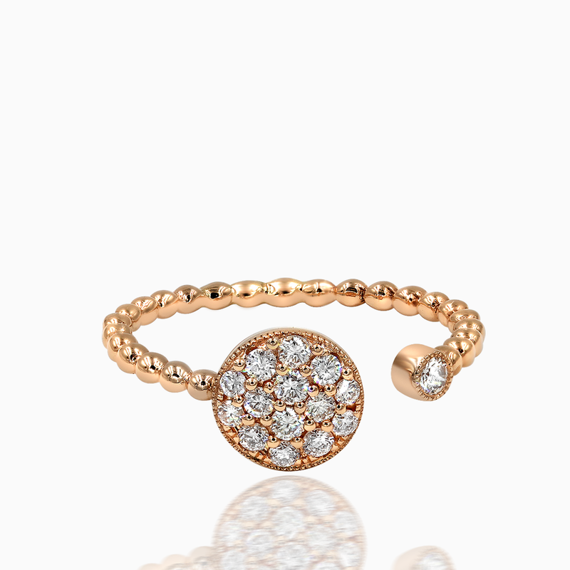 Rose Gold Diamond Stackable Ring