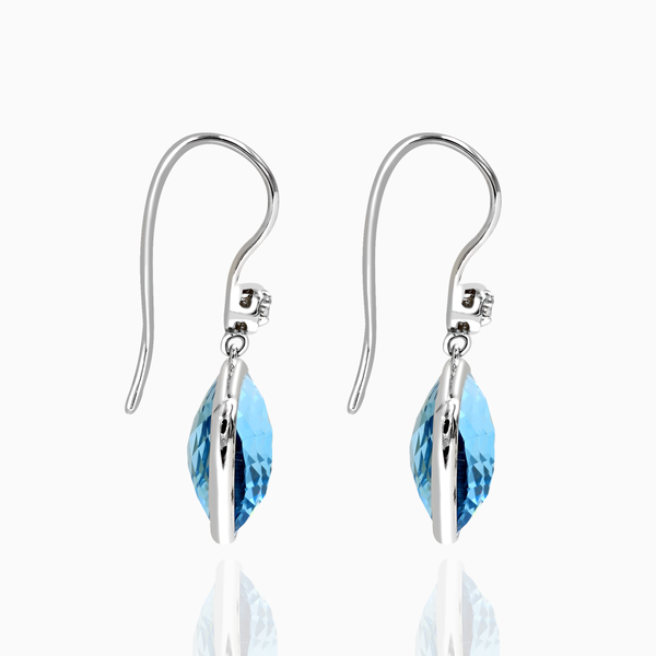 Blue Topaz Drop Earrings