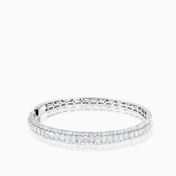 Garen Collection 14K Diamond Bangle