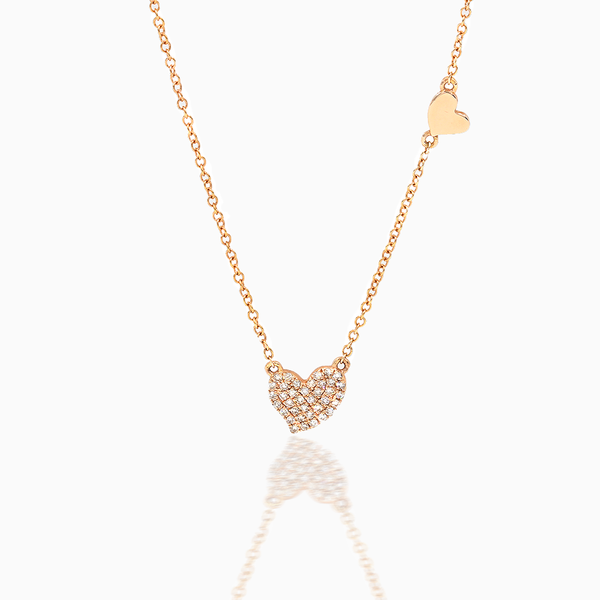 Handmade Heart Diamond Necklace