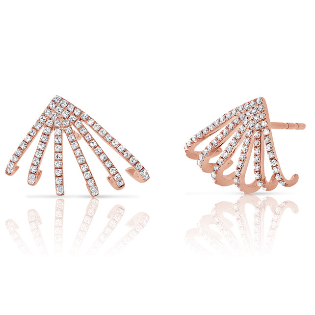 Crawl Earrings (Rose Gold)