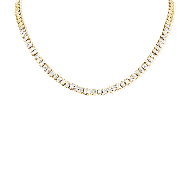 Divine Diamond Tennis Necklace Set - Nikhar Jewellery