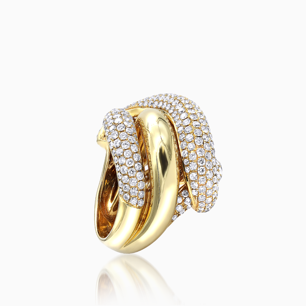 Bold Gold Love Knot Ring