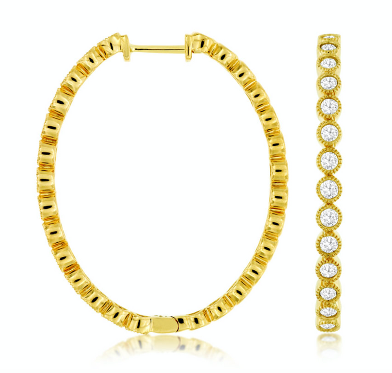 Yellow Gold Hoops