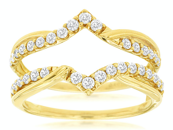 Yellow Gold Diamond Insert Ring