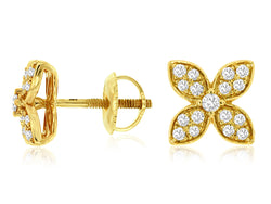 Diamond Butterfly Earrings (Yellow Gold)