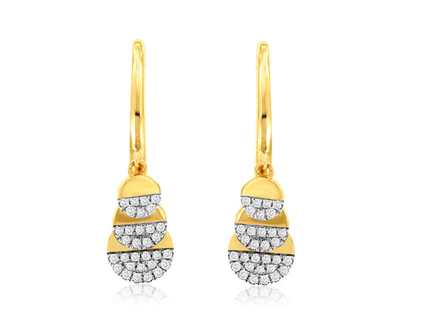Dangling Diamond Earrings