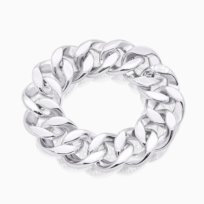 Diamond Link Bracelet (White Gold)