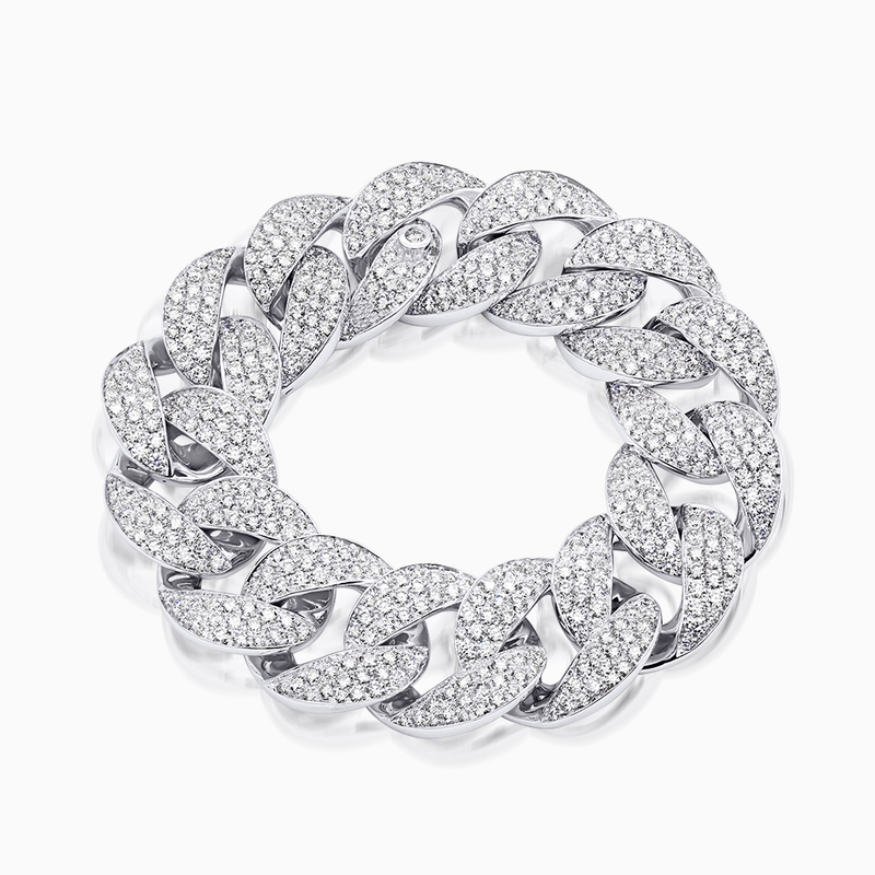 Diamond Link Bracelet (White Gold)