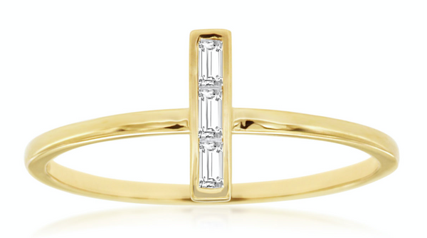 Diamond Bar Ring