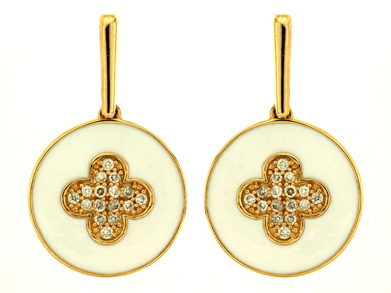 Diamond Clover Earrings