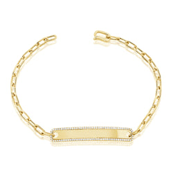Yellow Gold Plated Diamond Bracelet
