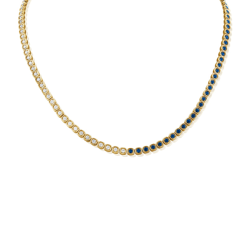 Sapphire Tennis Necklace | Blank Paige Designs