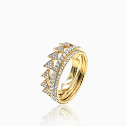 Eternity Band with Yellow Gold