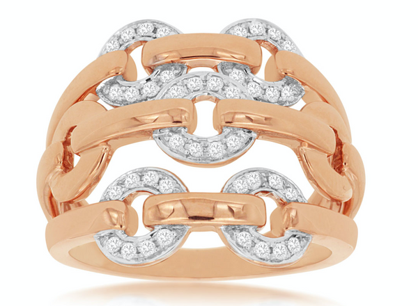 Rose Gold Chain Ring