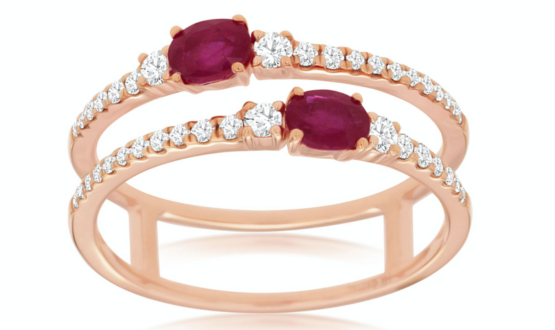 Double Ruby Ring