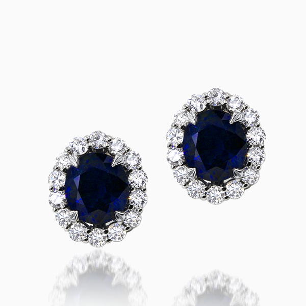 Sapphire Diamond Earrings