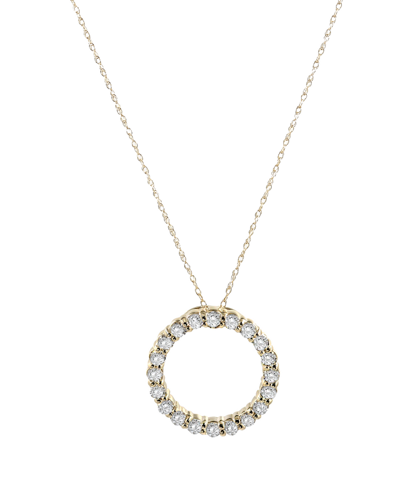 Circle Diamond Pendant