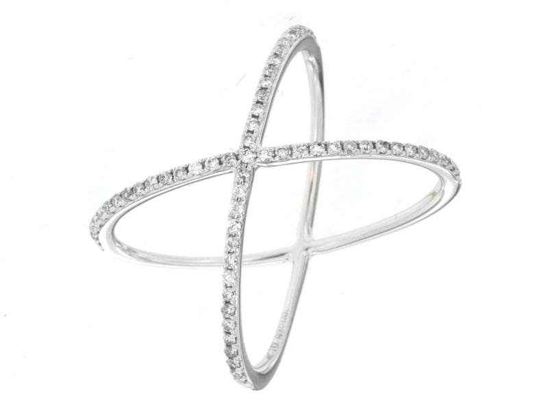 Diamond X Ring (0.25 Carat Stones)
