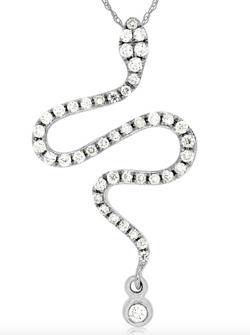 Diamond Snake Pendant