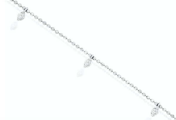 White Gold Hanging Diamond Bracelet