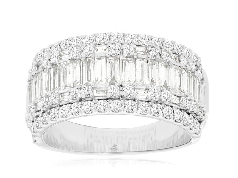 Wide Baguette Eternity Band