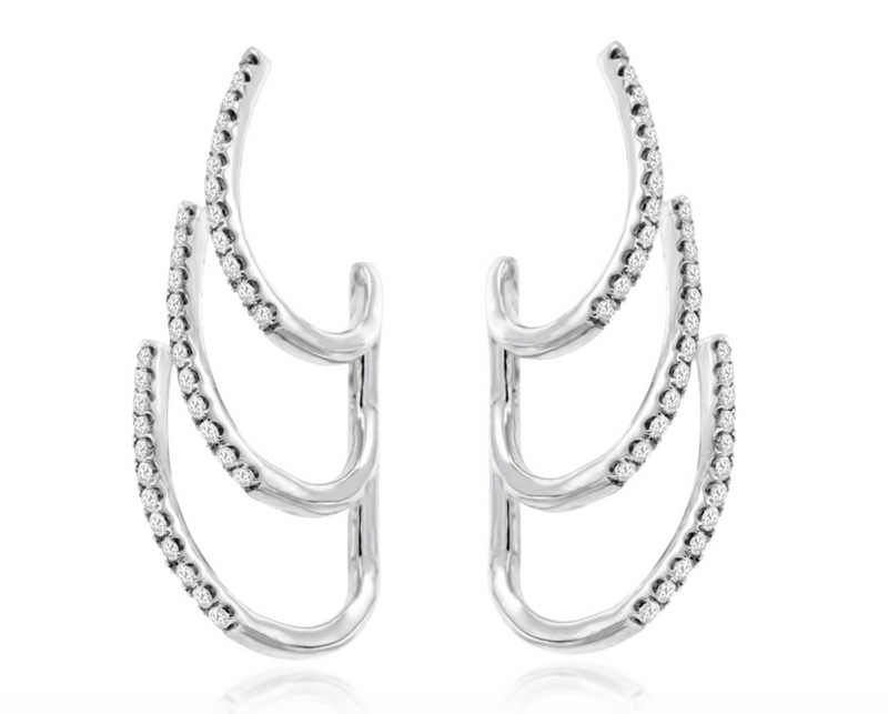 Diamond Claw Earrings