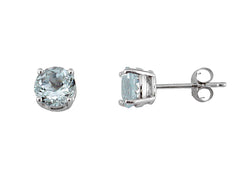 Aquamarine Studs