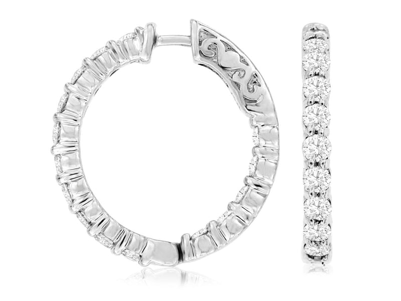 Diamond Hoops (1.50 Carat Diamonds)