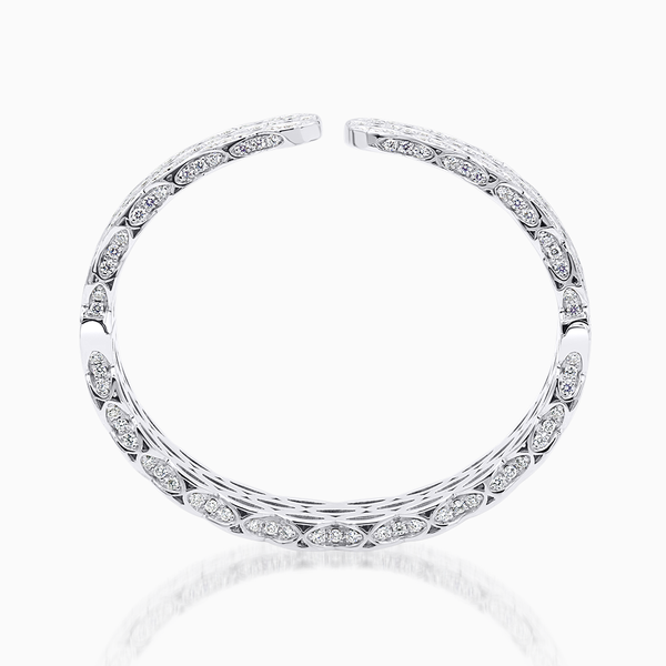 White Gold Cuff Bracelet