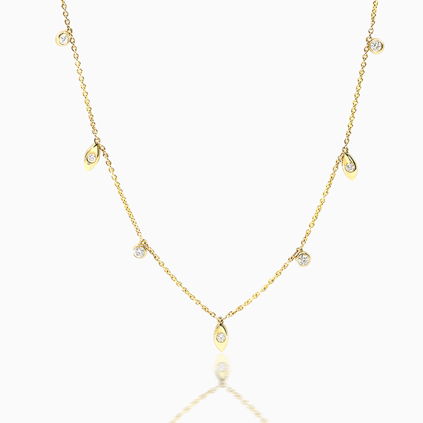 Yellow Gold Diamond Necklace