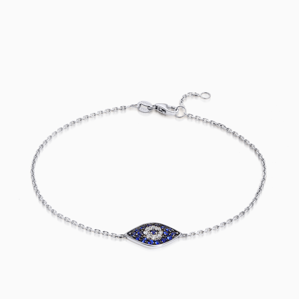 Sapphire Evil Eye Bracelet