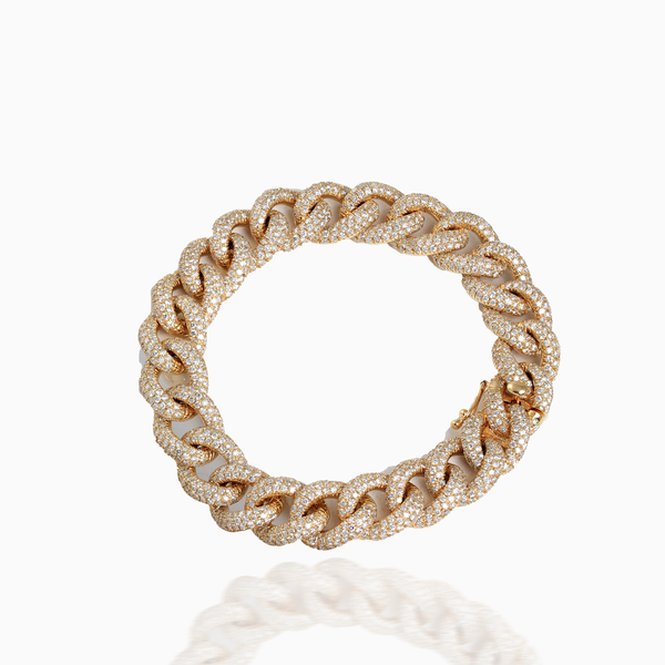 Rose Gold Diamond Chain Bracelet