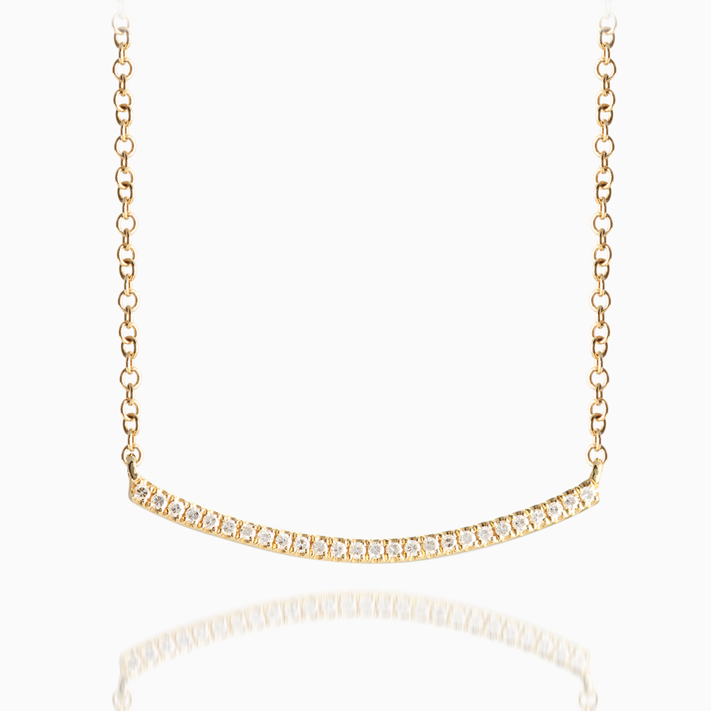 Gold Plated Smile Necklace No – Raf and Grace
